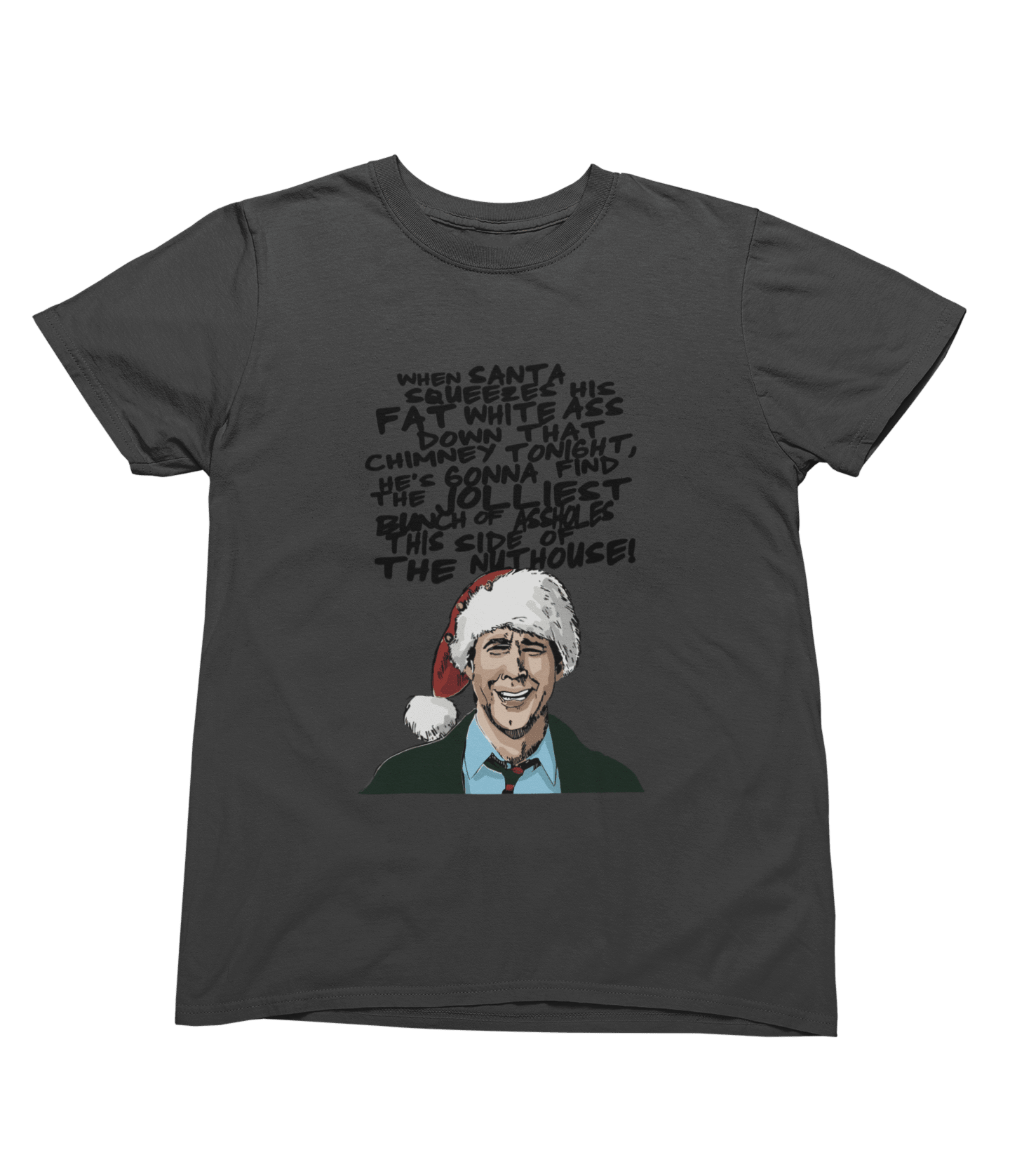 Blue t-shirt with Christmas Vacation Clark Griswold Sweater