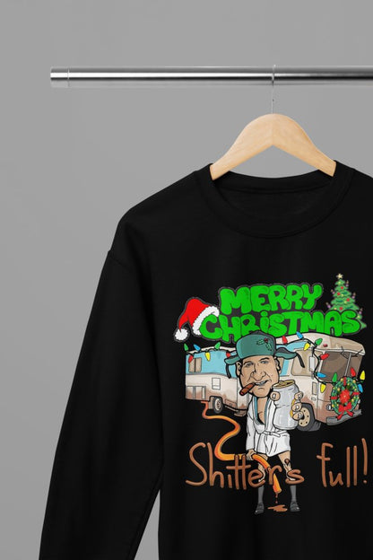 Christmas Vacation Movie Shitters Full Cousin Eddie T-Shirt/Sweatshirt - Poster Kingz