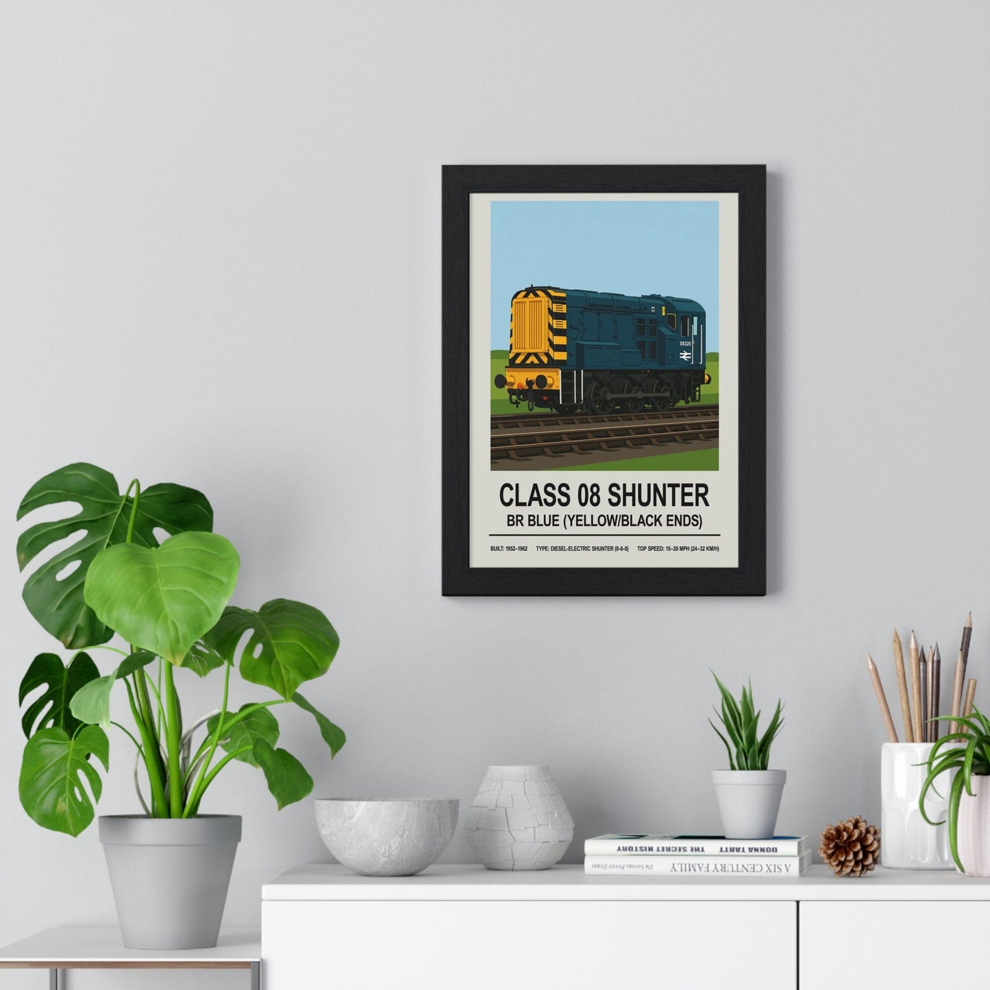 Framed Class 08 Shunter poster
