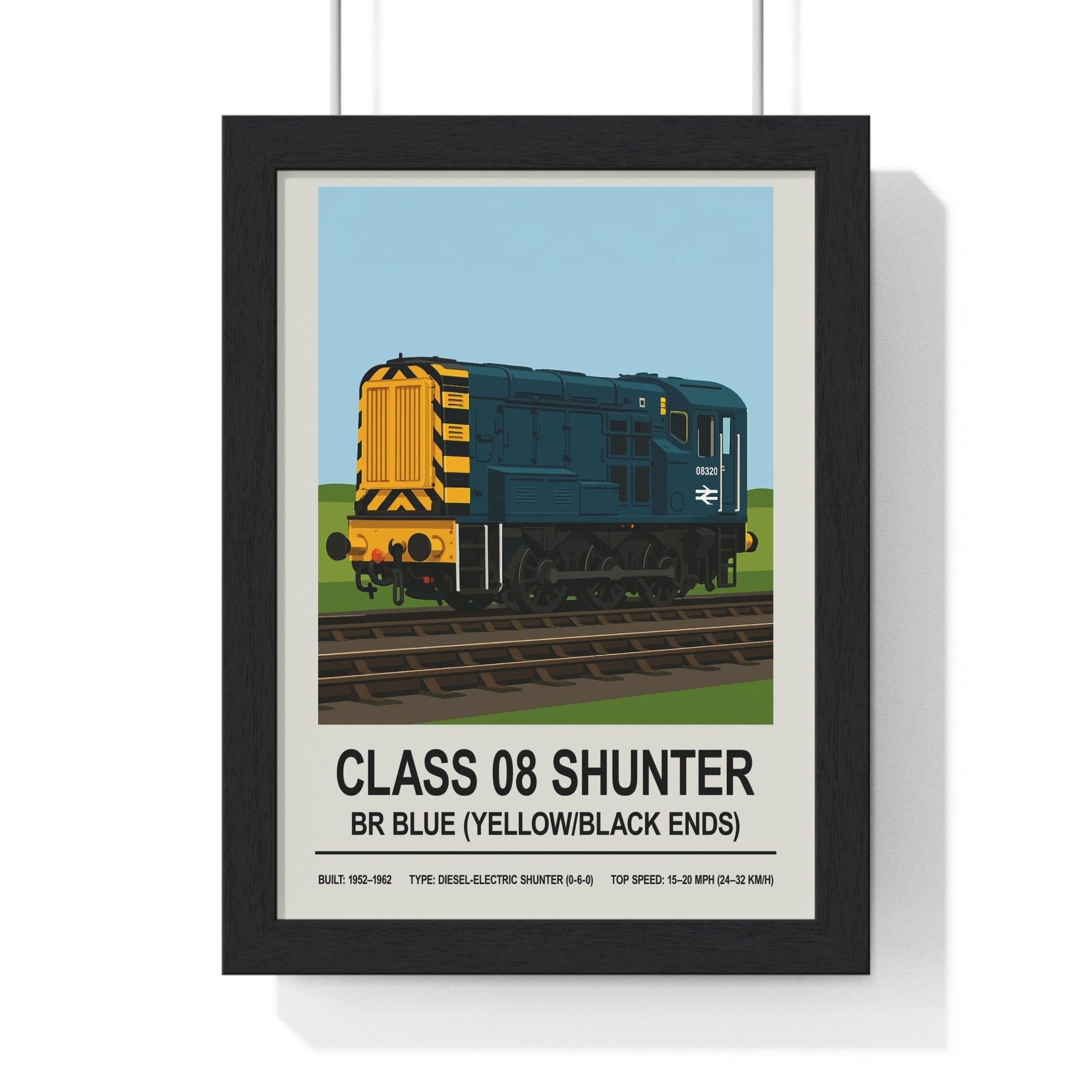 Framed Class 08 Shunter poster