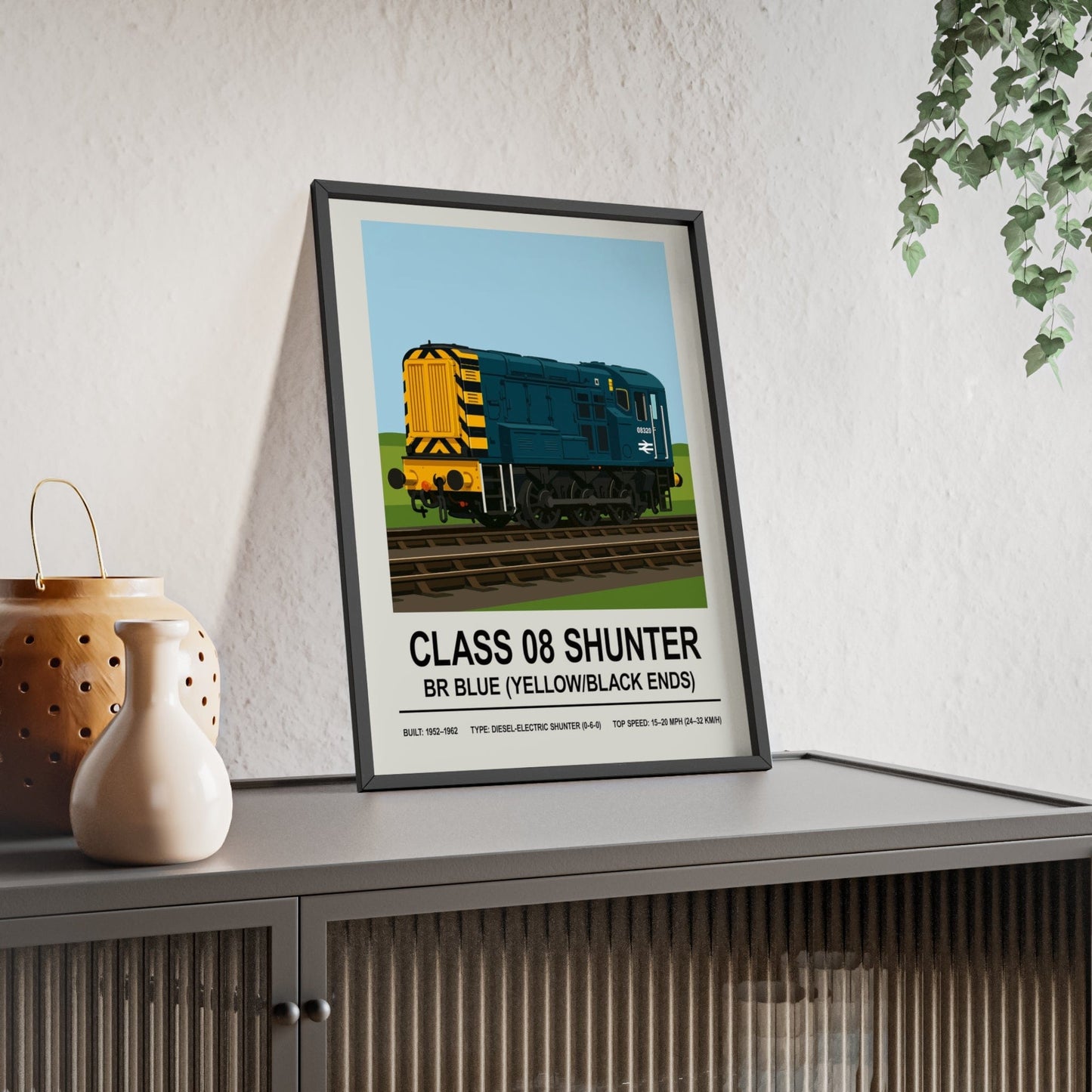 Framed Class 08 Shunter poster