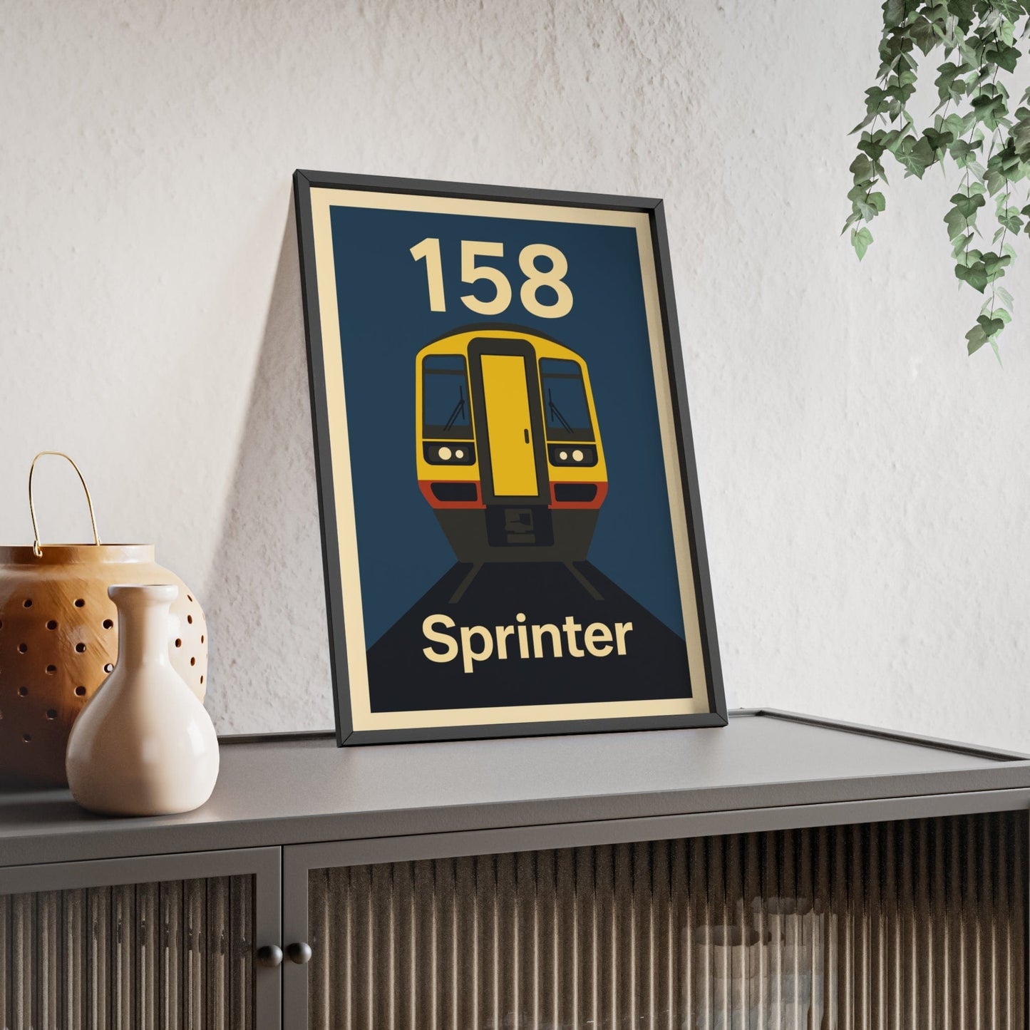Framed Class 158 Sprinter Train poster
