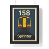 Framed Class 158 Sprinter Train poster