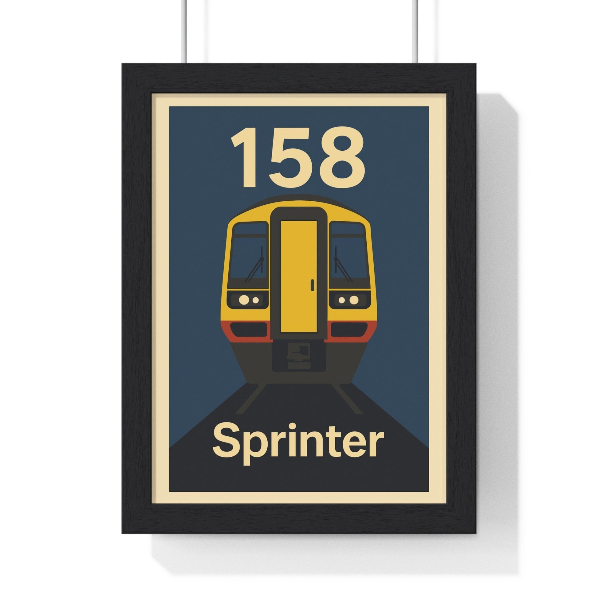 Framed Class 158 Sprinter Train poster
