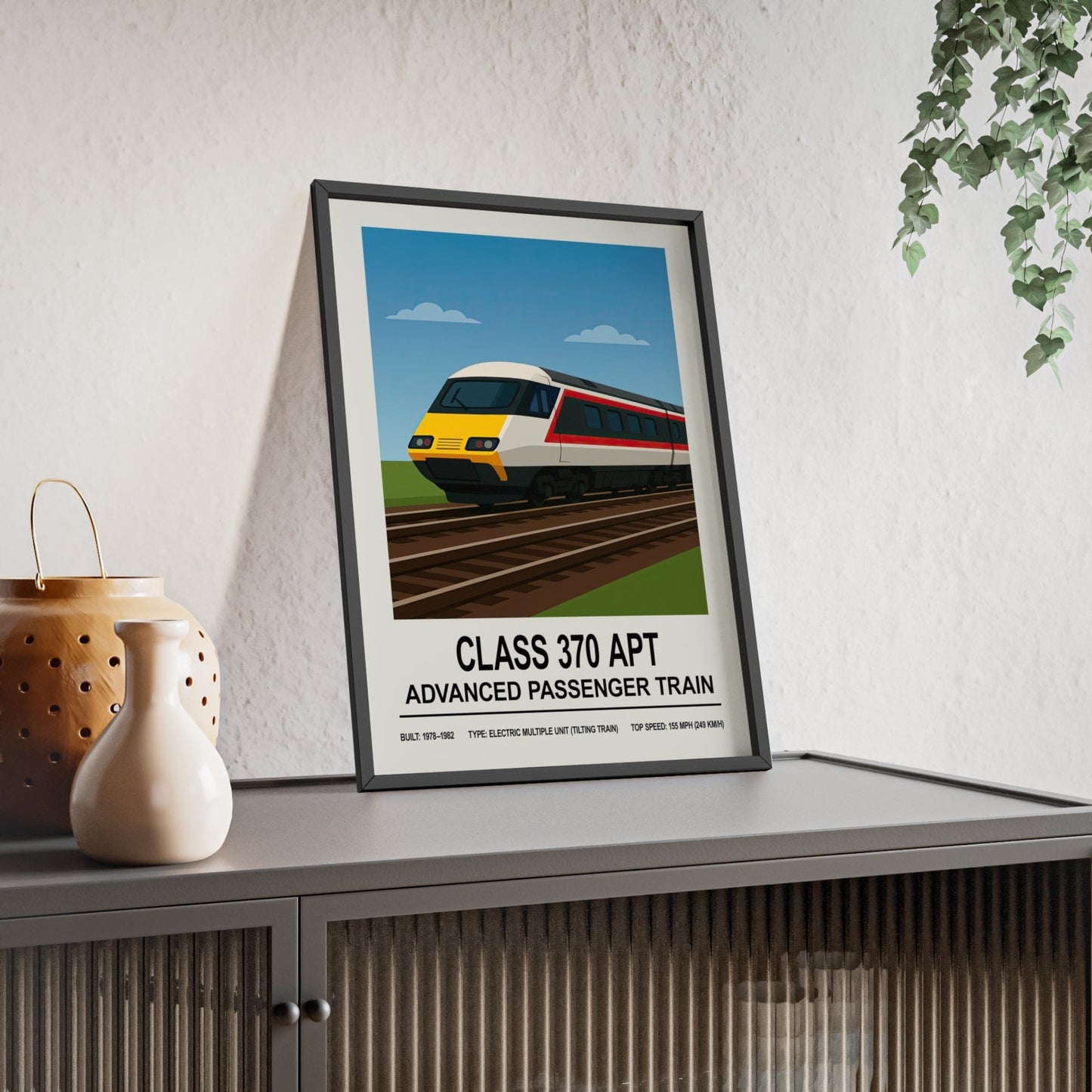 Framed Class 370 APT poster