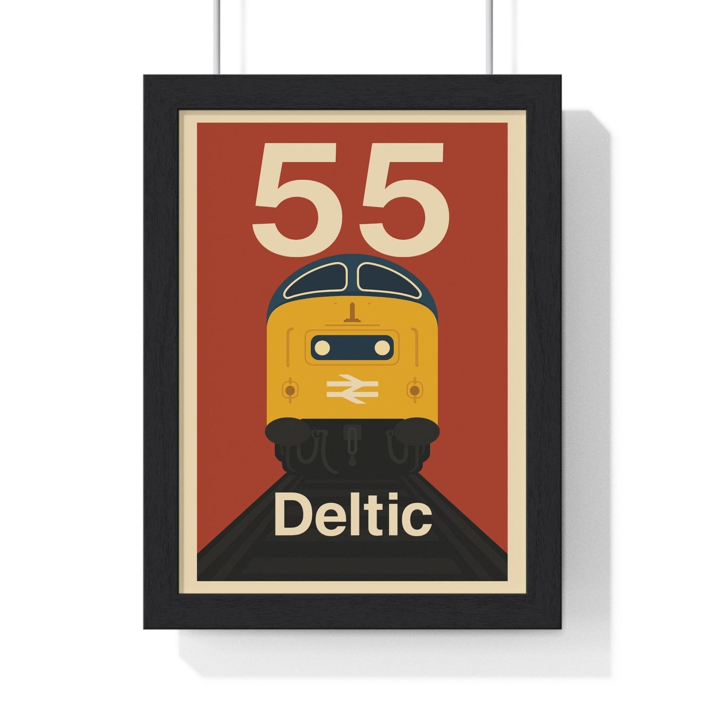 Framed Class 55 Deltic poster
