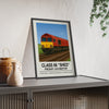 Framed Class 66 poster