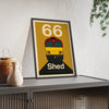 Framed Class 66 Shed Train poster