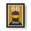 Framed Class 66 Shed Train poster