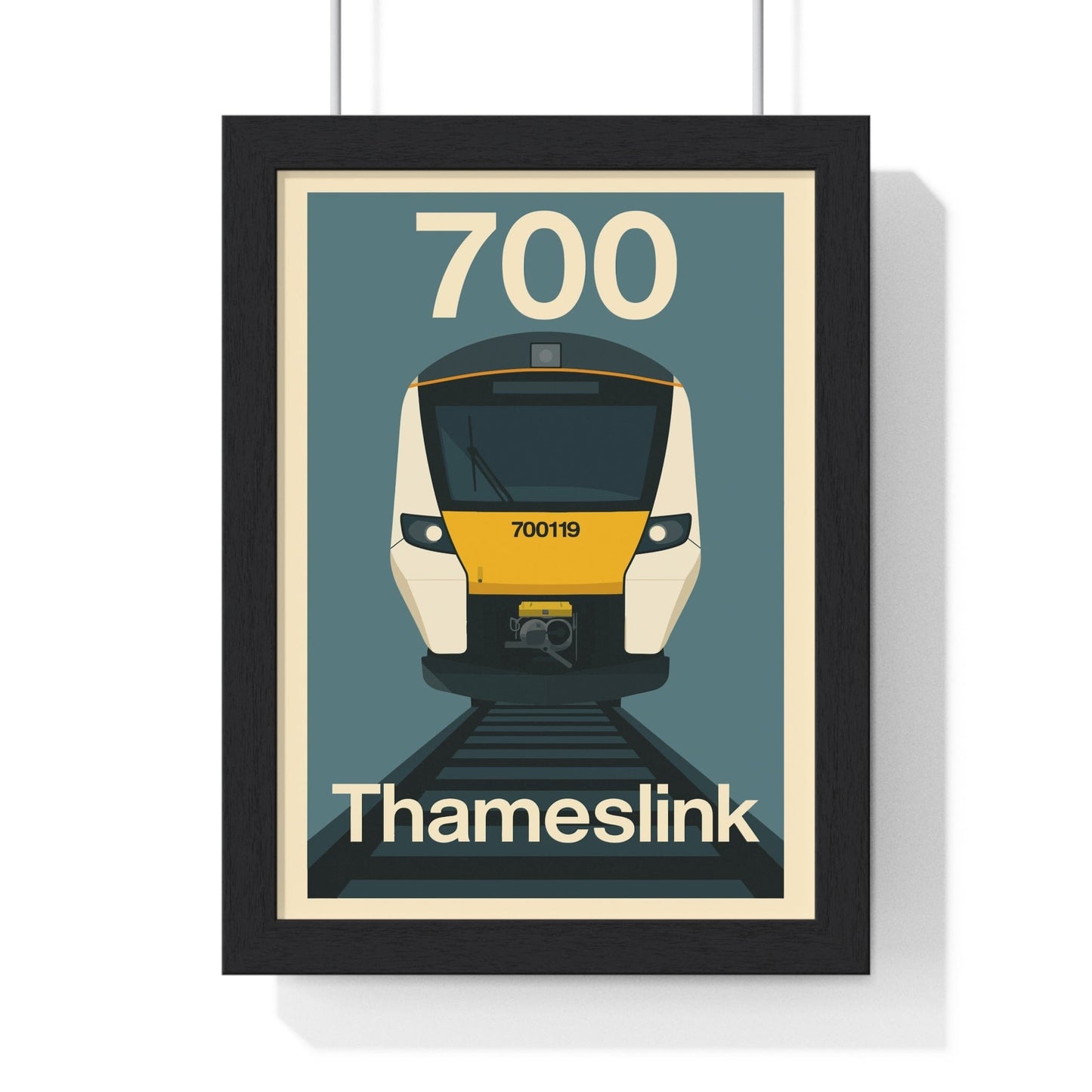 Framed Class 700 Thameslink Train poster