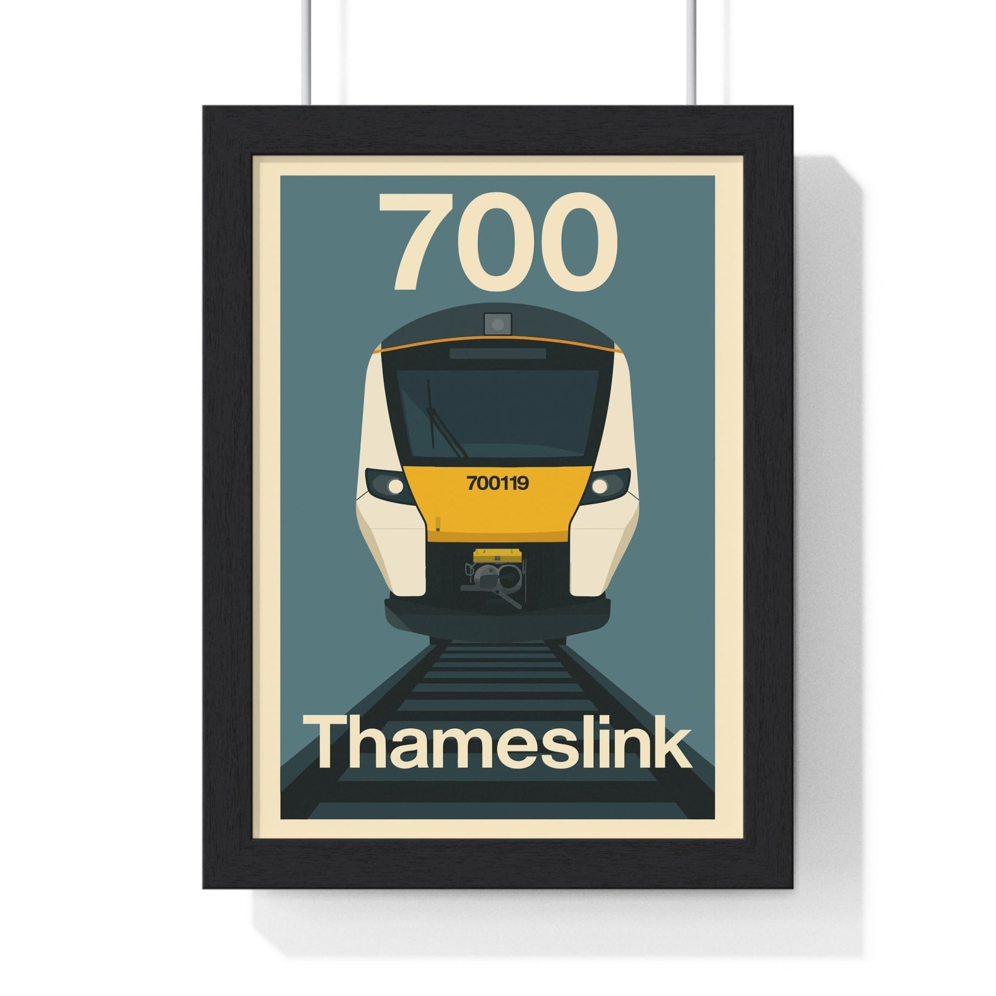 Framed Class 700 Thameslink Train poster
