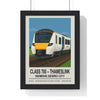 Framed Class 700 Thameslink Train poster