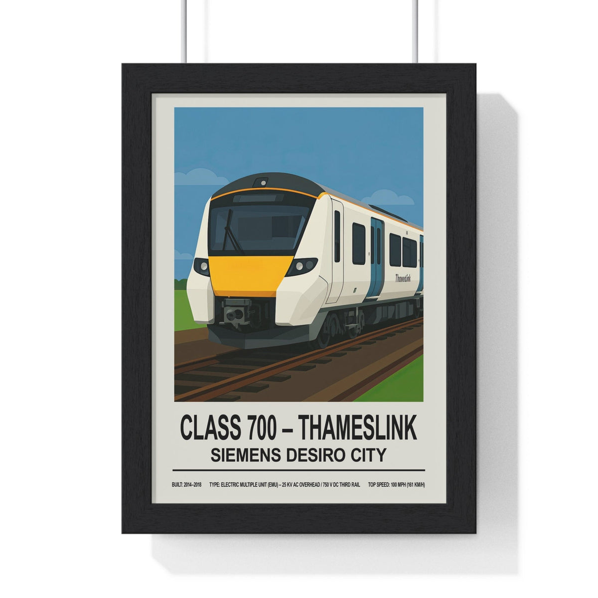 Class 700 Thameslink Train Poster - Iconic Design – Poster Kingz