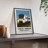 Framed Class 700 Thameslink Train poster