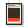 Cleveland Browns Colour Swatch Print