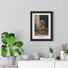 Cocker Spaniel Print framed on a living room wall