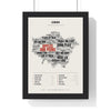 Cockney Rhyming Slang Print in a black frame
