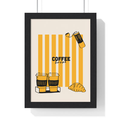 Framed Coffee Break - Coffee Lover Kitchen Decor Gift print