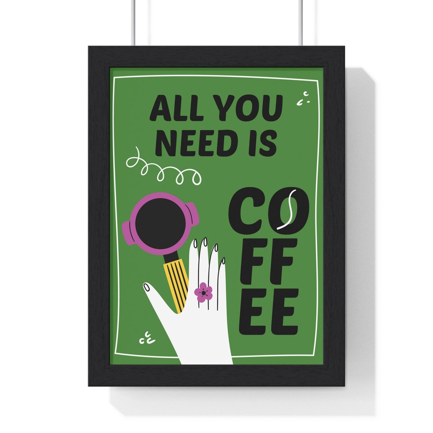 Framed Coffee kitchen print