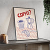 Framed Coffee Kitchen Print - Coffee Break Caf� print