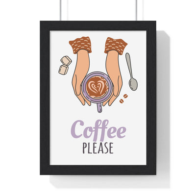 Framed Coffee Please kitchen print