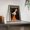 Framed Concorde poster
