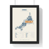 Cornish Sayings Print in a black frame