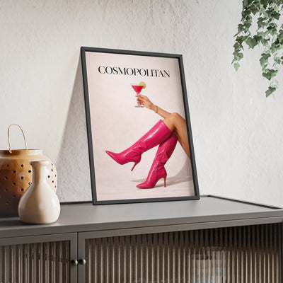 Framed Cosmopolitan Cocktail Fashion - Bar Print print