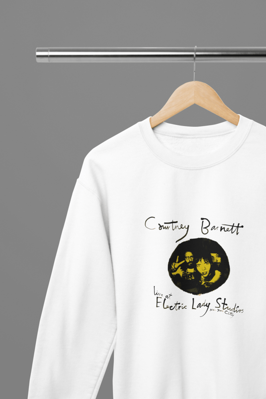 Courtney Barnett T-Shirt/Sweatshirt - Poster Kingz - S - Design 1 Sweatshirt - White