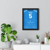 Coventry City 4-1 Premier League 2026 Poster - Jack Rudoni 5 First Home Win framed on a living room wall