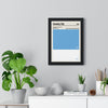 Framed Coventry City colour swatch print
