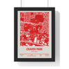 Framed Craven Park Hull KR Stadium Map poster