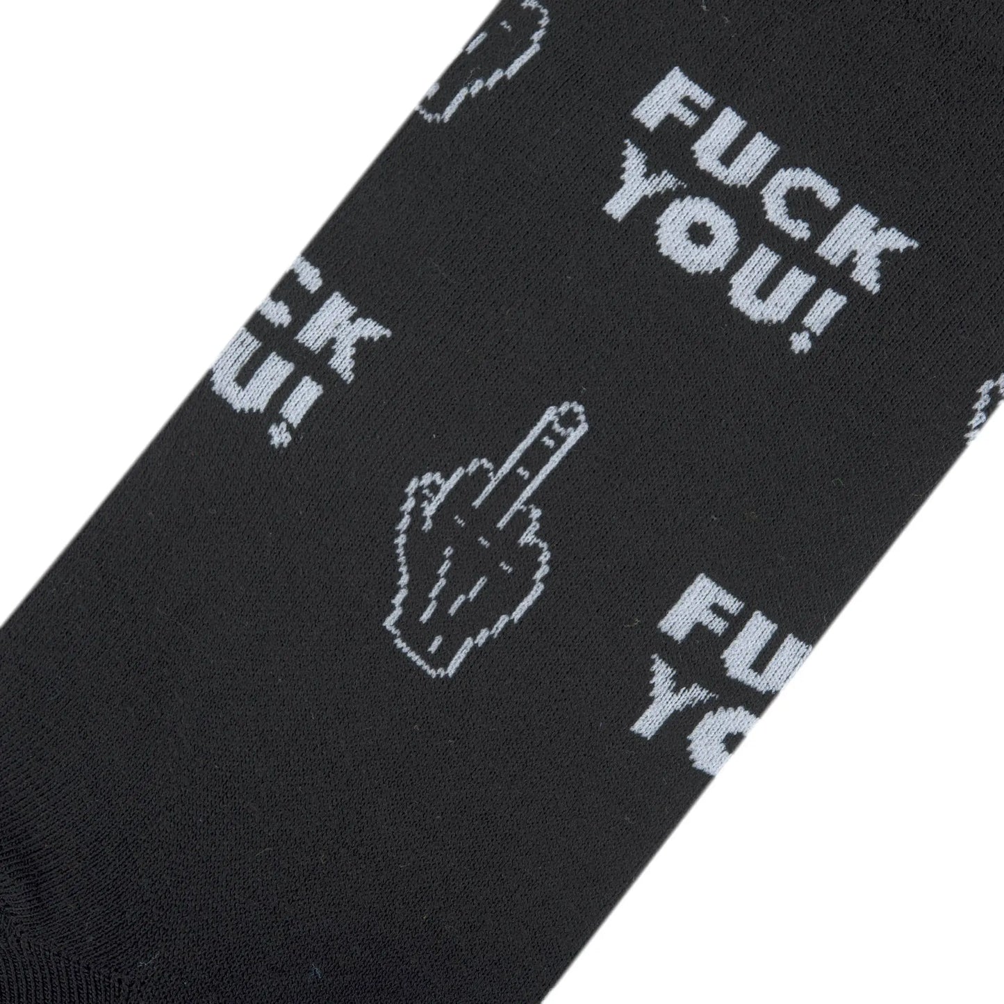 Socks Funny Middle Finger Socks – Black Offensive Novelty Gift for Adults & Teens Crazy Socks