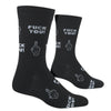 Socks Funny Middle Finger Socks – Black Offensive Novelty Gift for Adults & Teens Crazy Socks