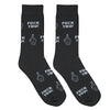 Socks Funny Middle Finger Socks – Black Offensive Novelty Gift for Adults & Teens Crazy Socks