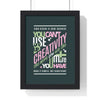 Framed Creativity Motivational poster