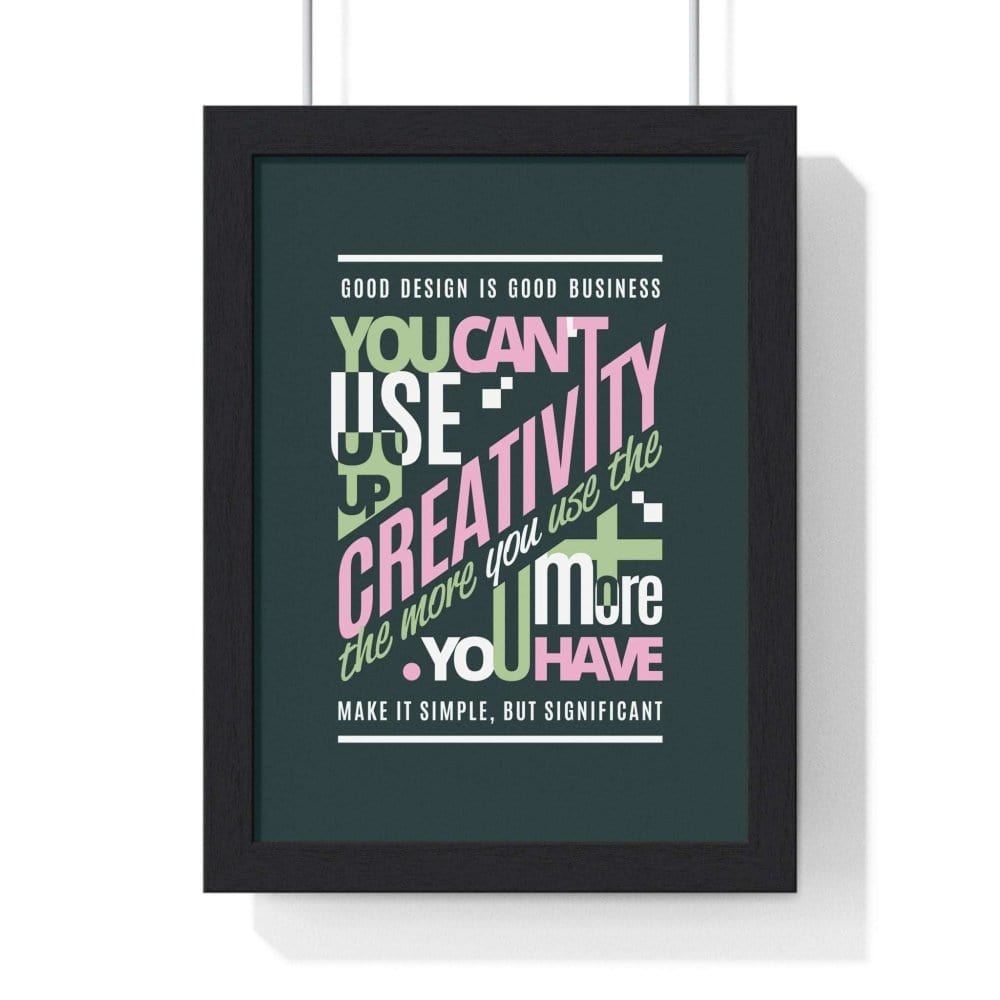 Framed Creativity Motivational poster
