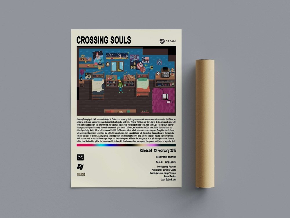 Crossing Souls - PC Gaming Poster - Poster Kingzart