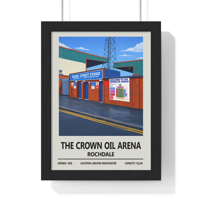 Framed Crown Oil Arena Rochdale poster