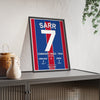 Framed Crystal Palace v Liverpool poster