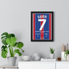 Framed Crystal Palace v Liverpool poster