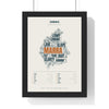 Cumbrian Sayings Print in a black frame