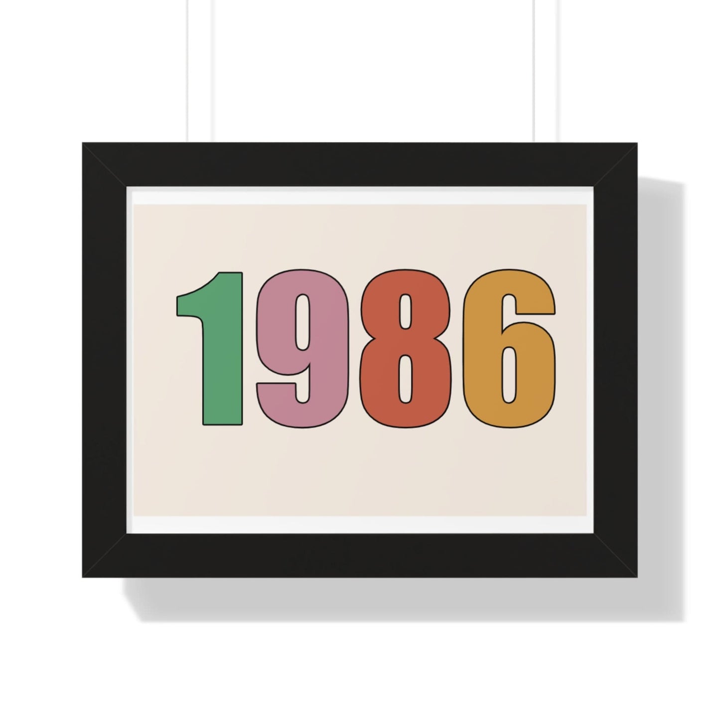 Framed Custom Retro Year poster