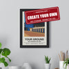 Create your own stadium print - any football ground, course or court drawn for you by Poster Kingz