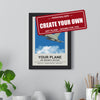 Create your own plane poster - any aircraft drawn for you by Poster Kingz