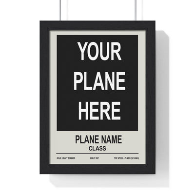 Custom Plane Poster | Personalised Aviation Wall Art - Poster Kingz - A5 (unframed) 5.8 × 8.3 in - 