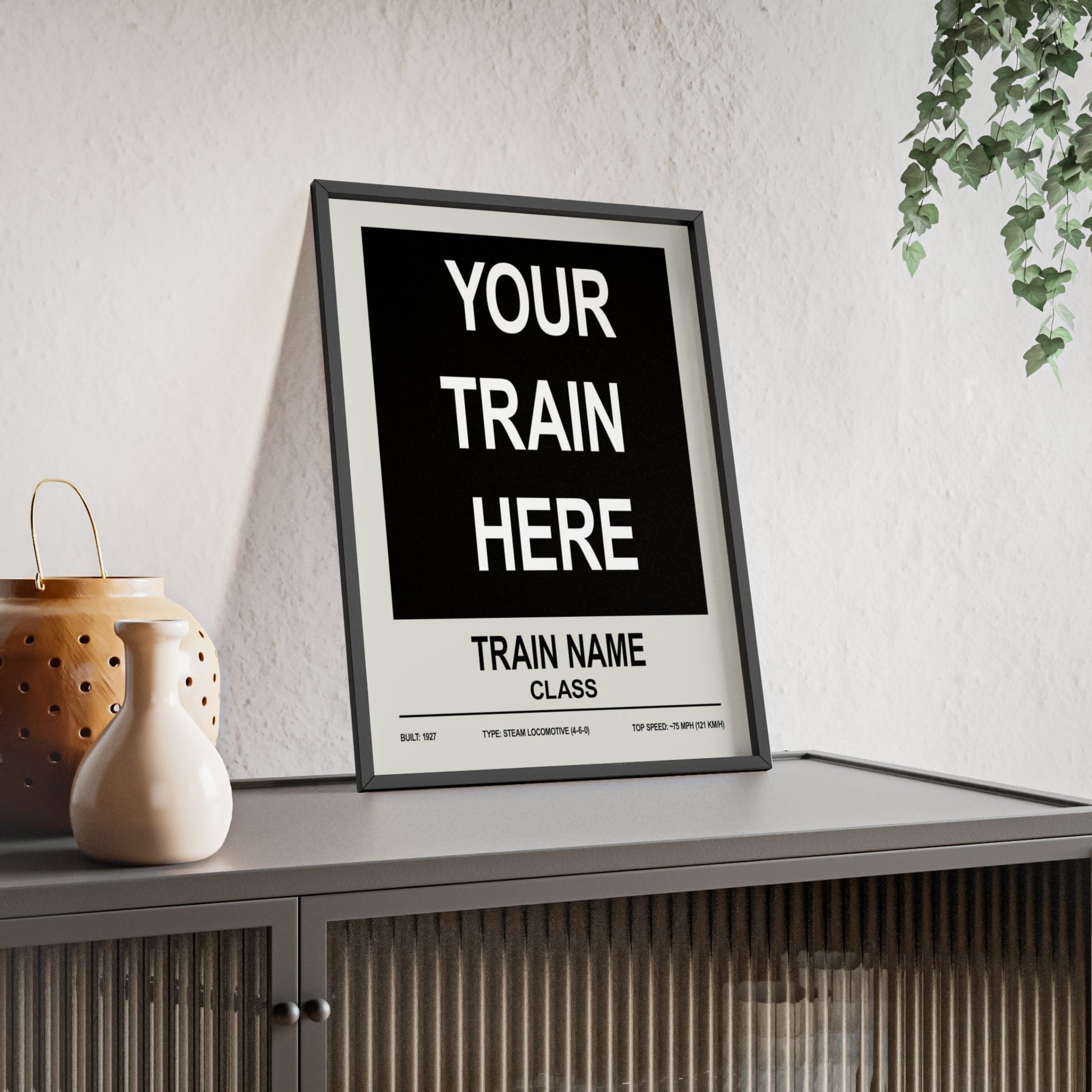Framed custom print