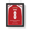 Arsenal Premier League Champions 2026 Odegaard 8 framed player poster