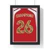 Arsenal Premier League Champions 2026 poster Champions 26 framed print