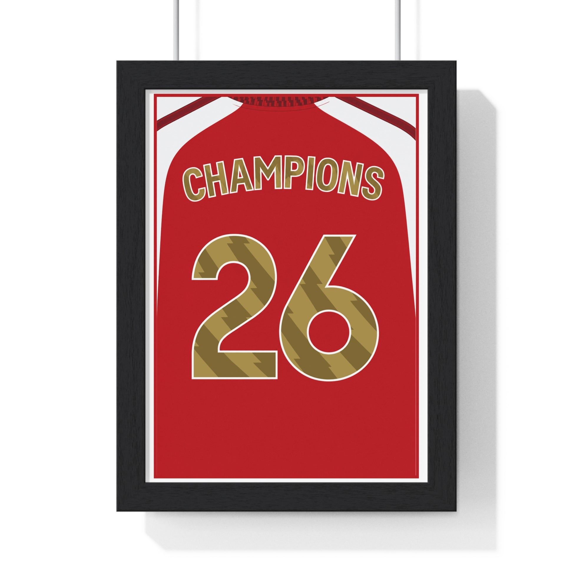 Arsenal Premier League Champions 2026 poster Champions 26 framed print